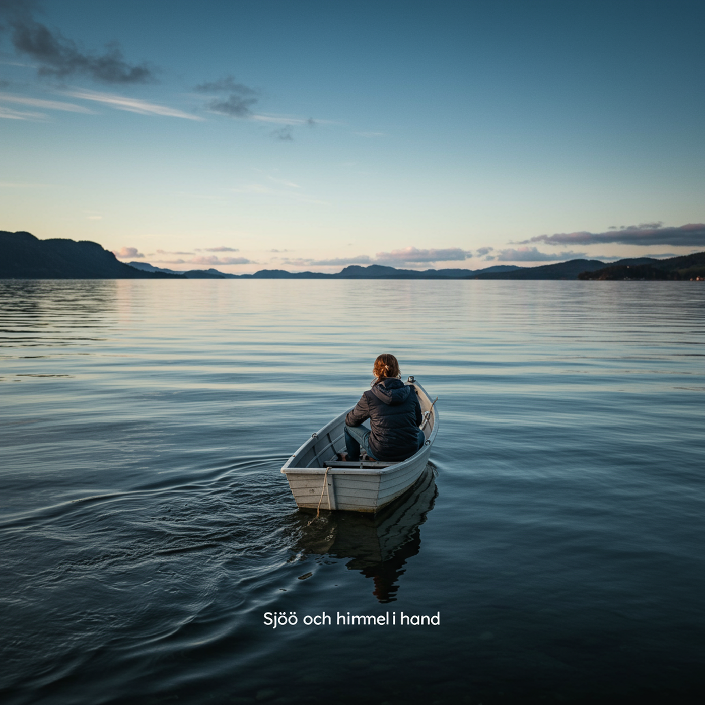 Sjö och himmel hand i hand